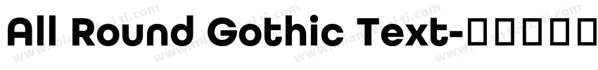 All Round Gothic Text字体转换